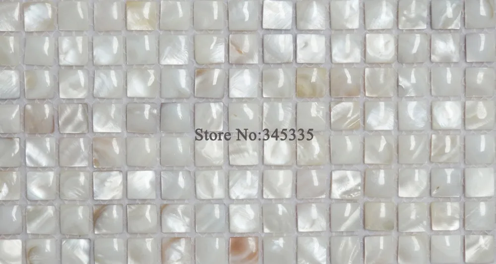 white 3D river shell mosaic tile mother of pearl wallpaper kitchen shower tile bathroom indoor wall tiles  home improvement