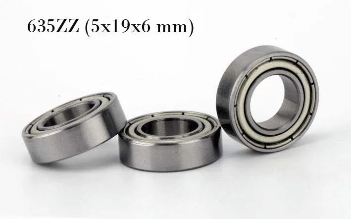 (10 PCS) 635ZZ (5x19x6 mm) Double Metal Shielded PRECISION Ball Bearing (5*19*6)