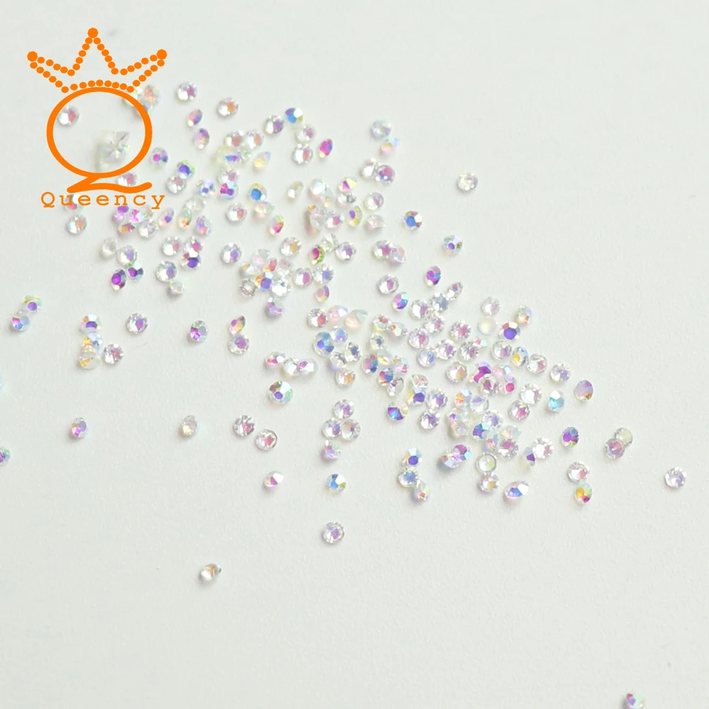 1.2mm Micro Zircon Crystal Rhinestone With AB Colors Nail Art Rhinestone Small size with AAA quality For nail decoration