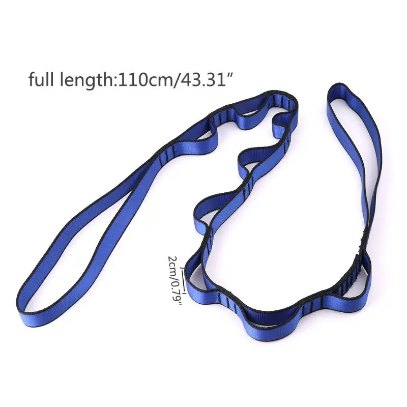 Climbing Nylon Daisy Chain Rope With Loops Yoga Hammock Hanging Strap Bandlet  Feb13