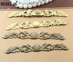 REGELIN Filigree Wraps Flower Connectors Metal Crafts Gift Decoration 20Pcs 6 Color 7*78mm DIY Findings Jewelry Making