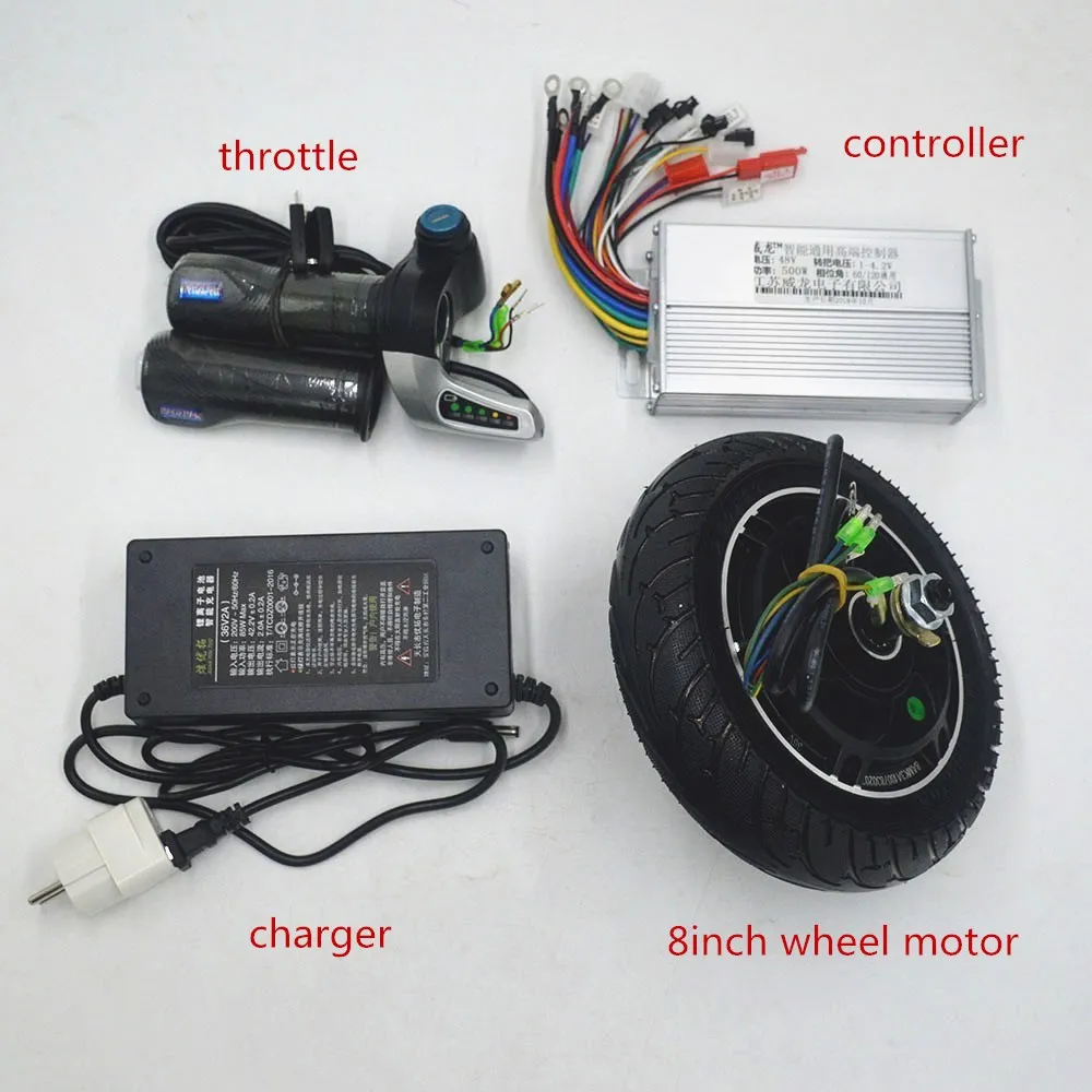 

36V 48V 350W electric motor scooter kit 8inch hub motor wheel for electric scooter/escooter/ebike/folging electric scooter