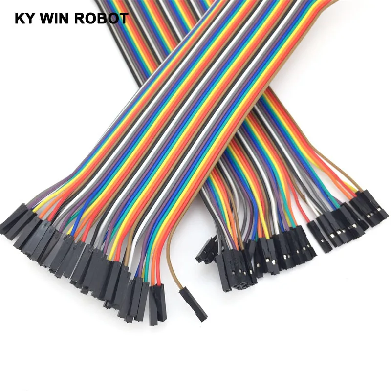 Dupont line 40pcs 20cm 2.54mm 1p-1p Pin Female to Female Color Breadboard Cable Jump Wire Jumper For Arduino