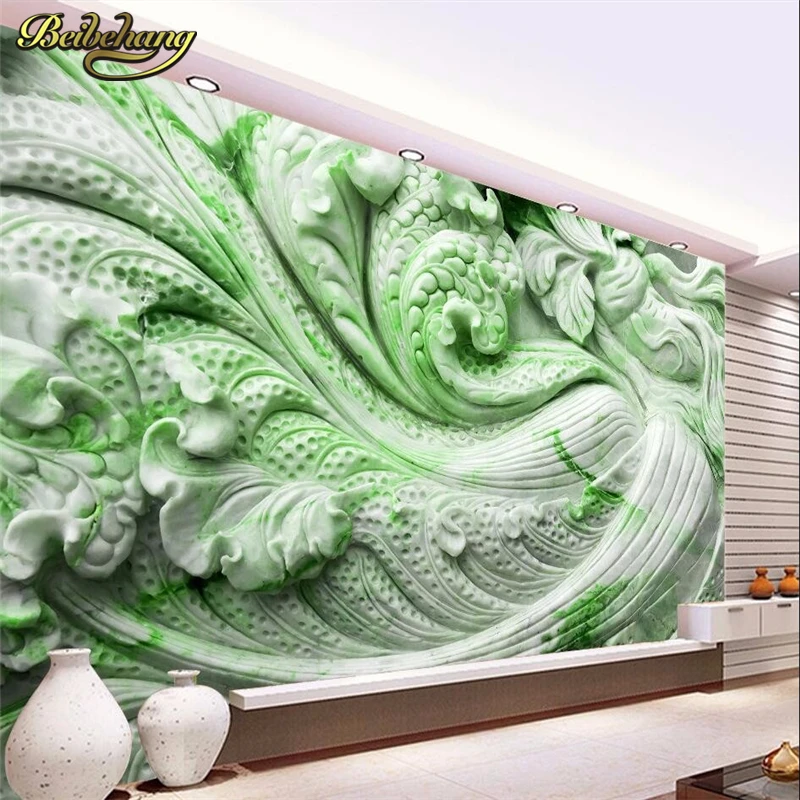 beibehang Custom Photo bedroom wallpaper 3d mural decor backdrop large mural hotel Jade cabbage bedroom wall papers home decor