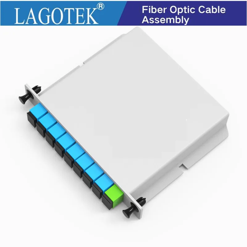 

Free shippping 10pcs/lot 1*8 Fiber Optical PLC Splitter 1x8 LGX Box Cassette Card Inserting SC/UPC SC/APC PLC splitter Module