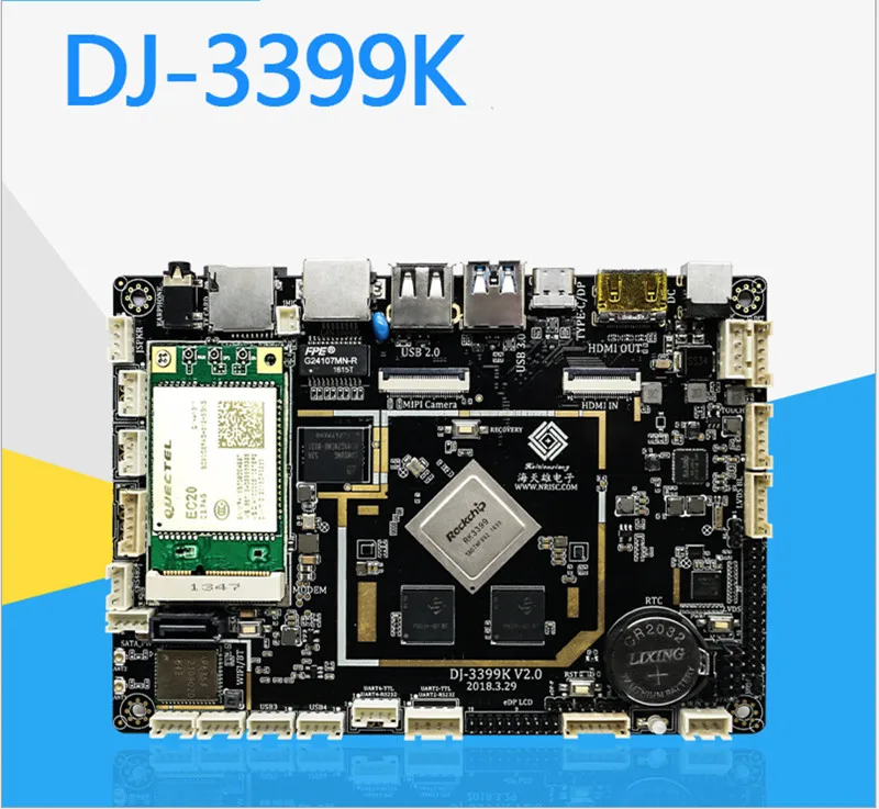 

ARM Motherboard Android 3.5 Inch Industrial Control Motherboard 3399K Intelligent Equipment Motherboard Android7.1