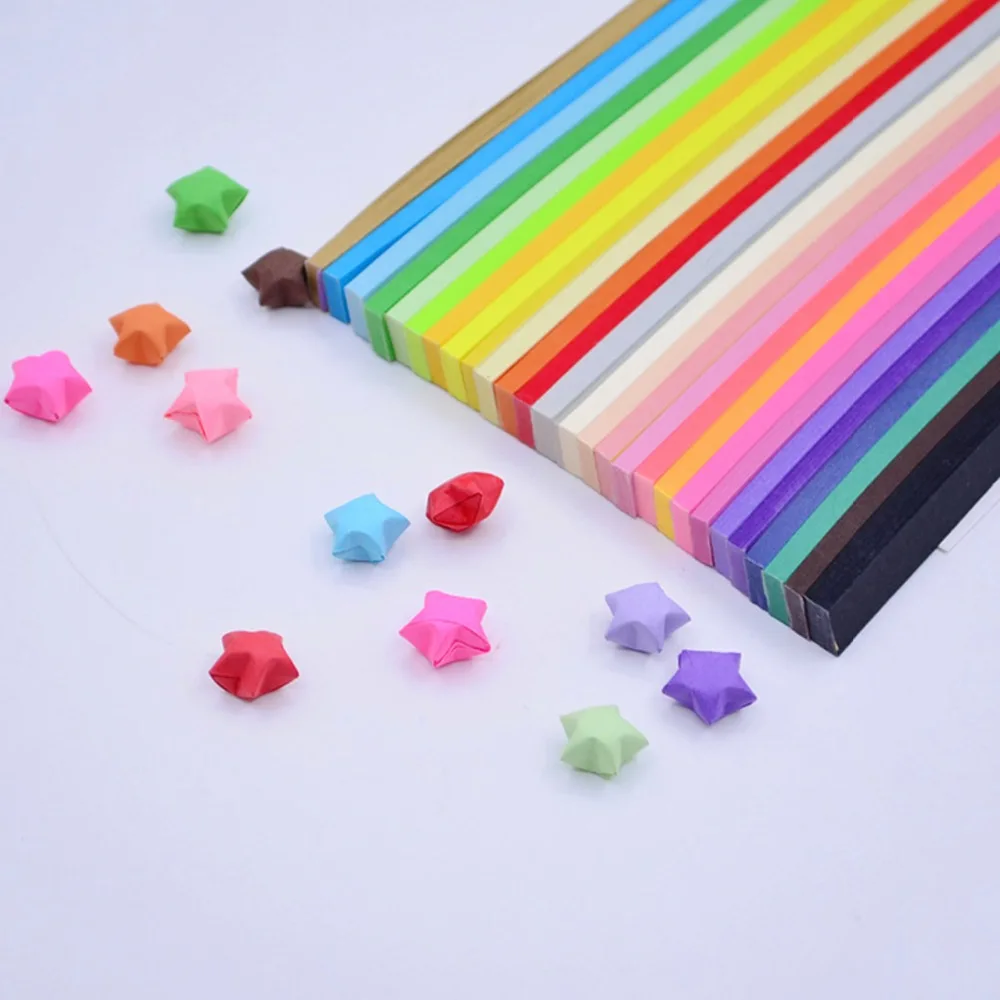 1030PCS 27 Colors Assorted Candy Colorful Paper Strips Handmade Origami Accessories