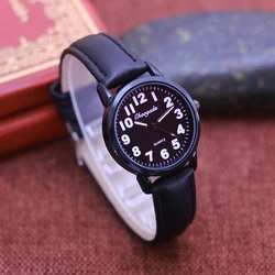 2024 chaoyada hot children students simple leather quartz watches boys girls kids cartoon gifts electronic clock montre relogio