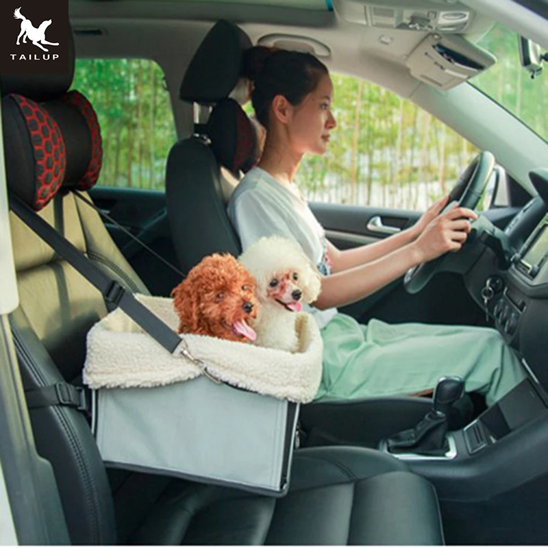 TAILUP 7Colors Fashion Car Travel Accessories Carrying Small Pet Dog Cat Foldable Pet Booster Car Seat  M/L