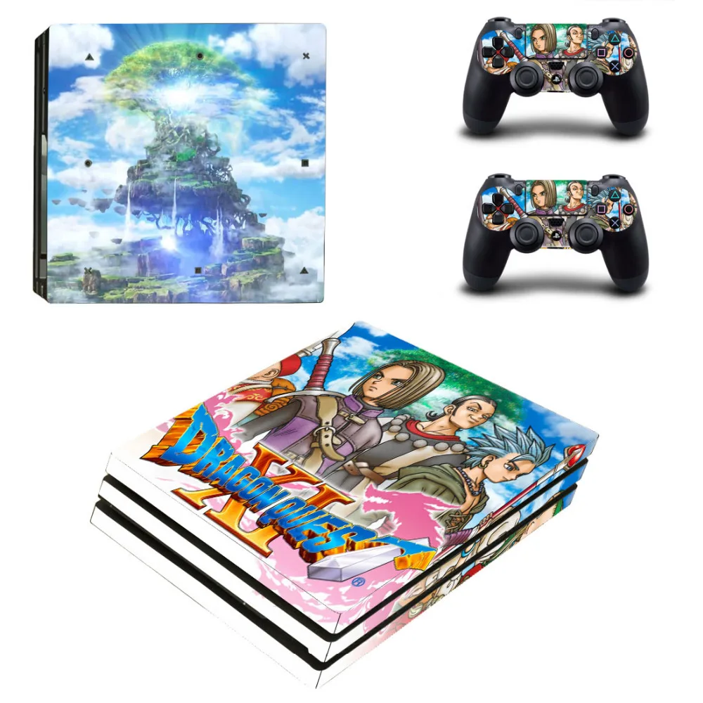 

Dragon Quest XI PS4 Pro Skin Sticker Decal For Sony PS4 PlayStation 4 Pro Console and 2 Controllers Skin Stickers Vinyl