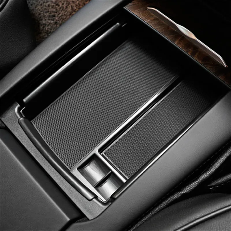 SRXTZM For Tesla Model X Model S 2016-2018 Special Armrest Storage Box Car Center Console Organizer Mobile Phone Wireless Charge