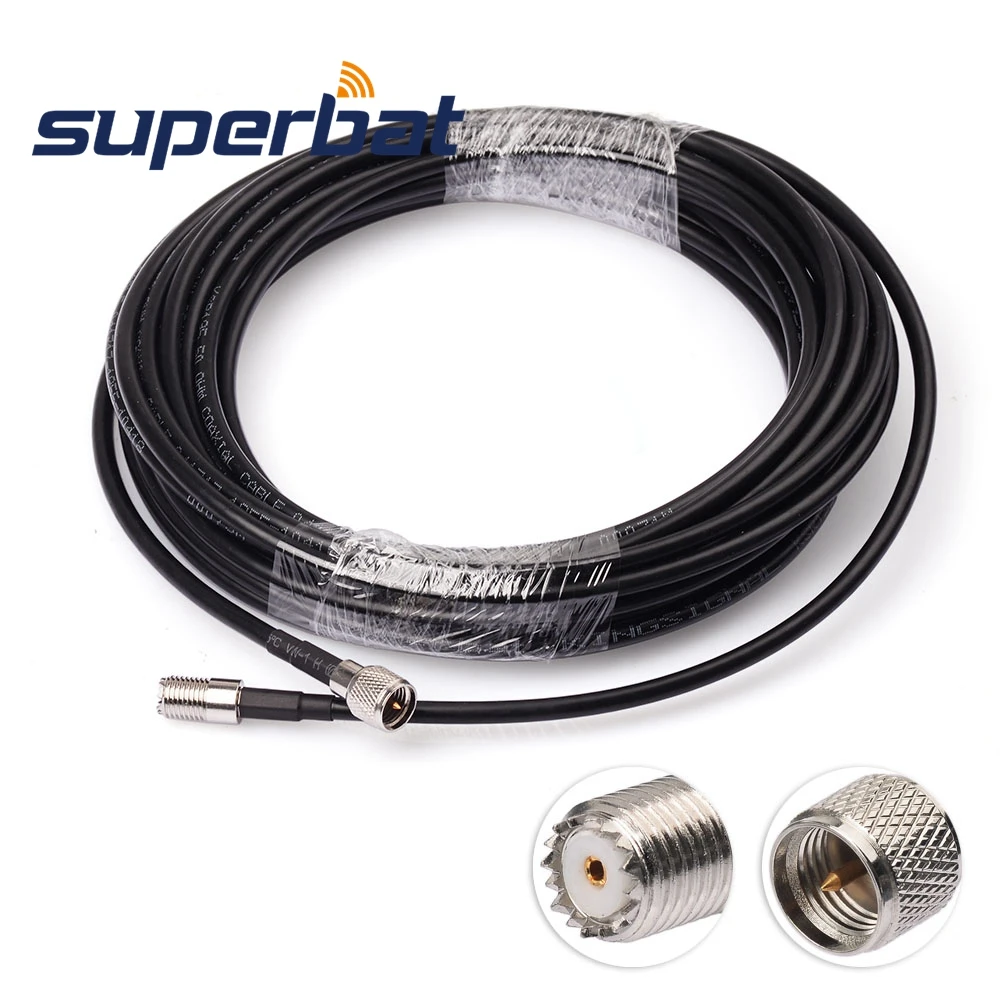 

Спутниковая антенна для грузовика/автомобиля Superbat Mini-UHF Female to Mini-UHF Male, Удлинительный кабель для спутниковой антенны XM
