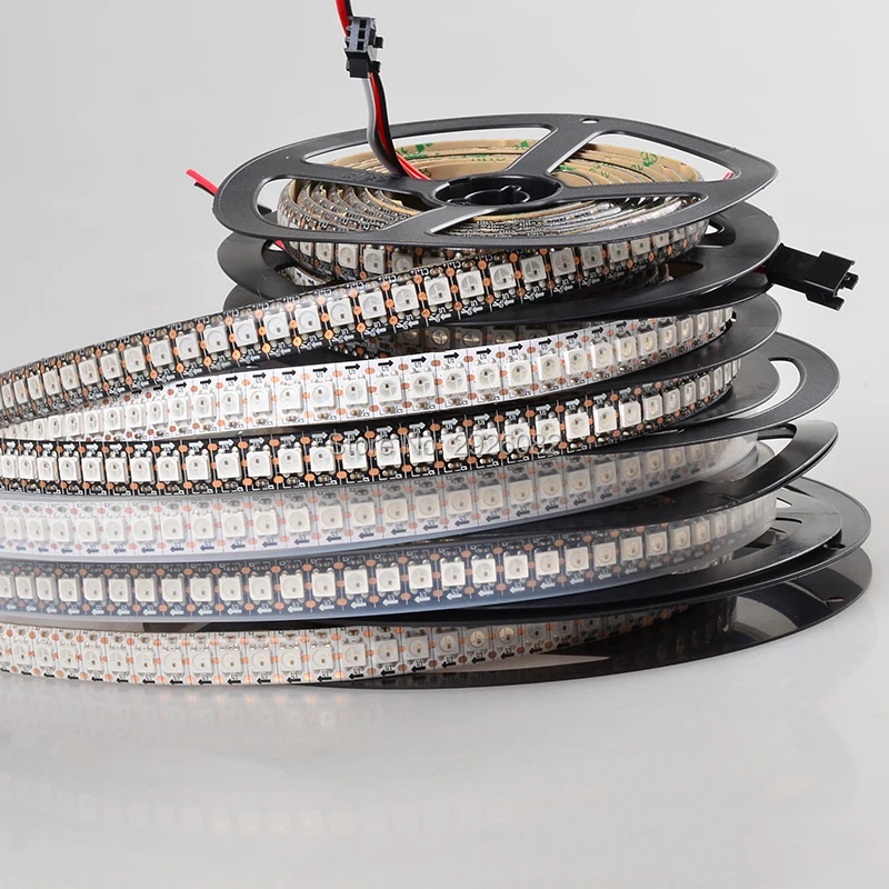 

5V 144LEDs/m Addressable 5050 SMD RGB Pixel SK6812 LED Strip Light TV Flexible Tape Lamp,White/Black PCB,IP20/65/IP67