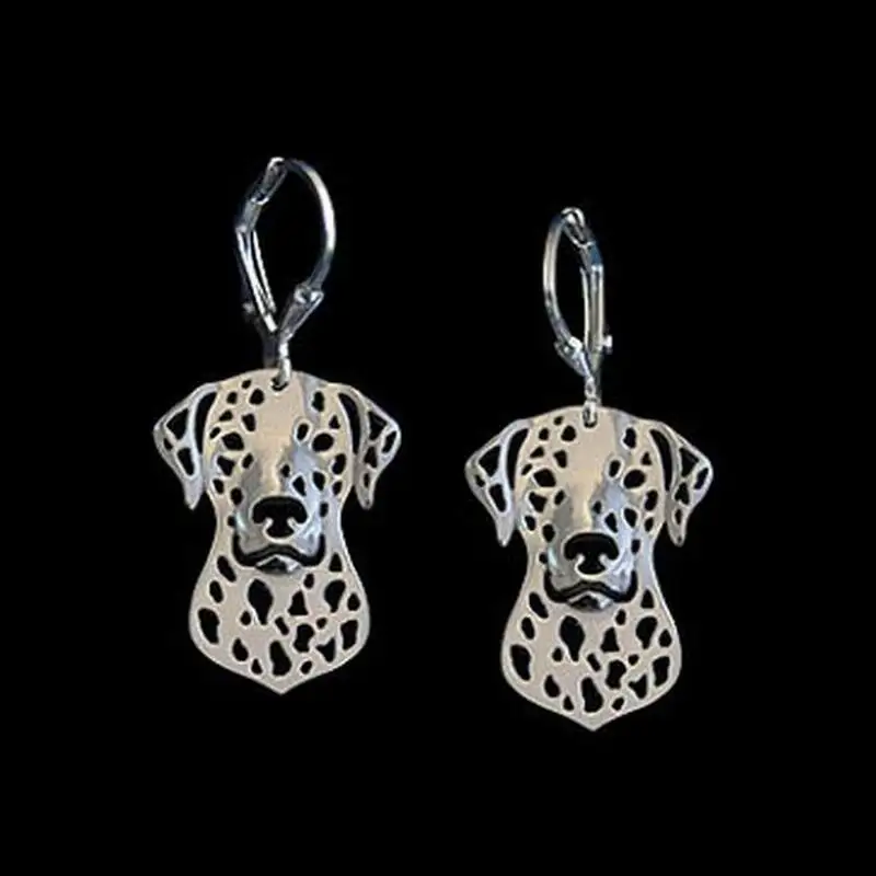 Women's Alloy Animal Pet Earrings Lovers' Metal Dalmatian Dog Earrings