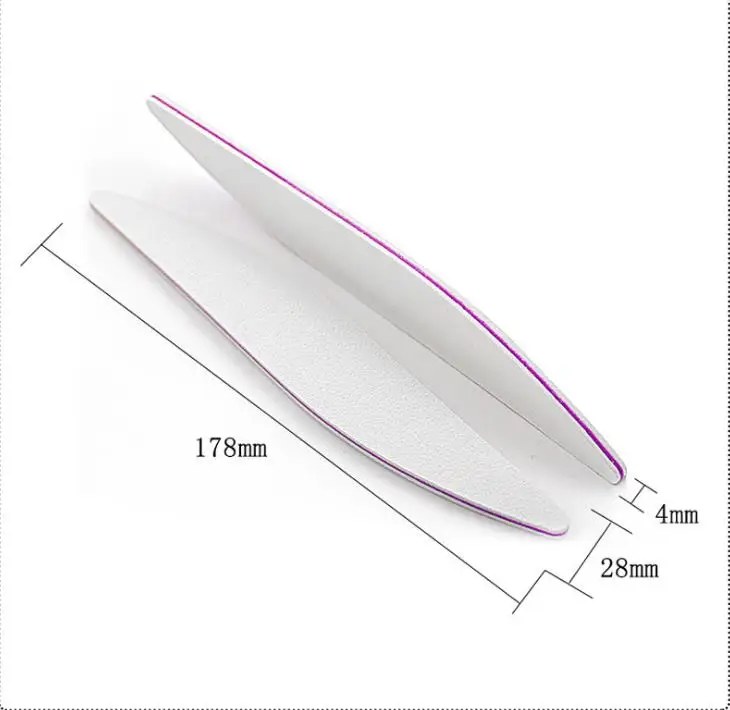 100  pcs/lot high quality salon nail file white  emery board  nail art tool manicure tool professional nail file 100/180