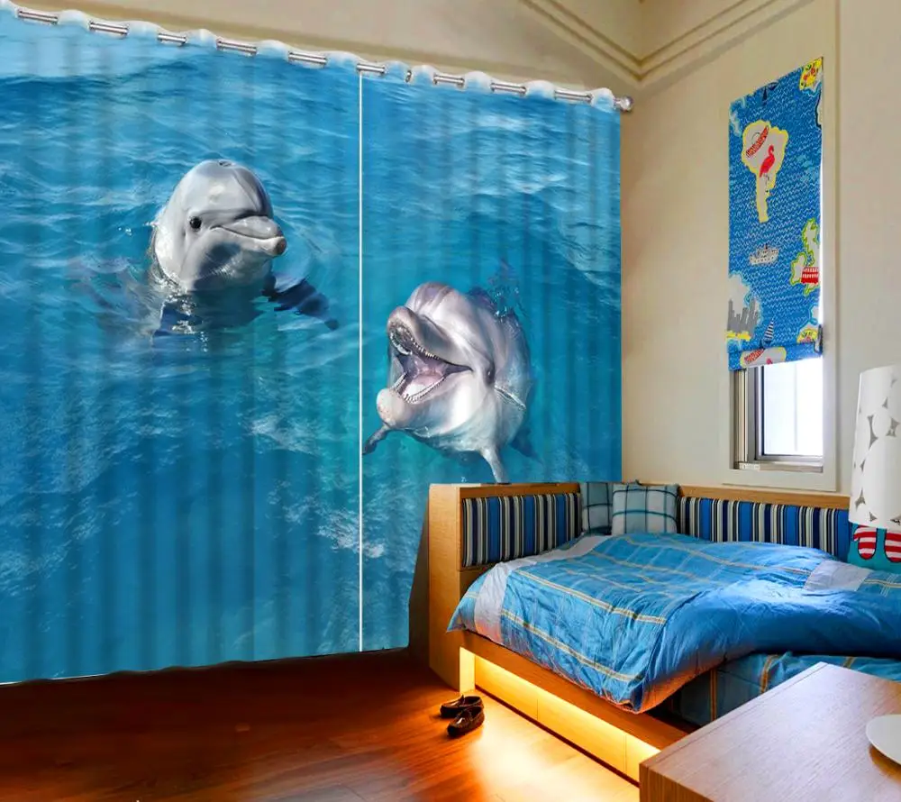 

window curtain living room curtains dolphin mediterranean style curtains