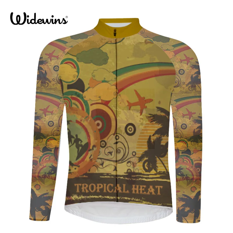 

cycling jersey long Rainbow cycling clothing summer ropa ciclismo invierno bicycle mtb cycling jersey long sleeve sport 5255