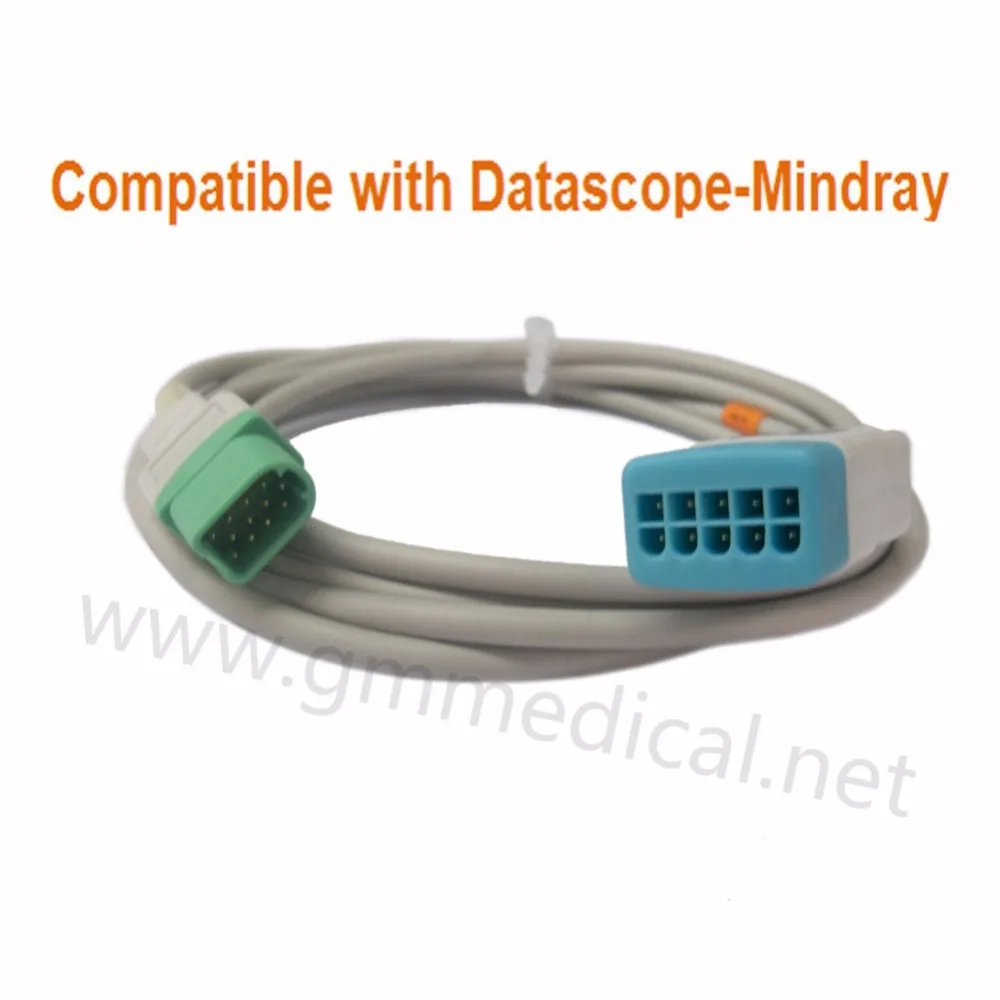 

Compatible with Datascope-Mindray 5 Lead Leadwires Patient Monitor ECG Trunk Cable OEM P/N 001200174501 Rectangular 12pin