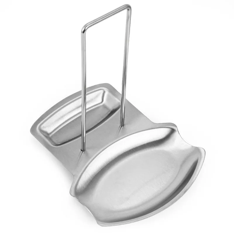 Soup Spoon Rests Stainless Steel Pan Pot Cover Lid Rack Stand Spoon Holder Stove Organizer Storage Kitchen Accessories