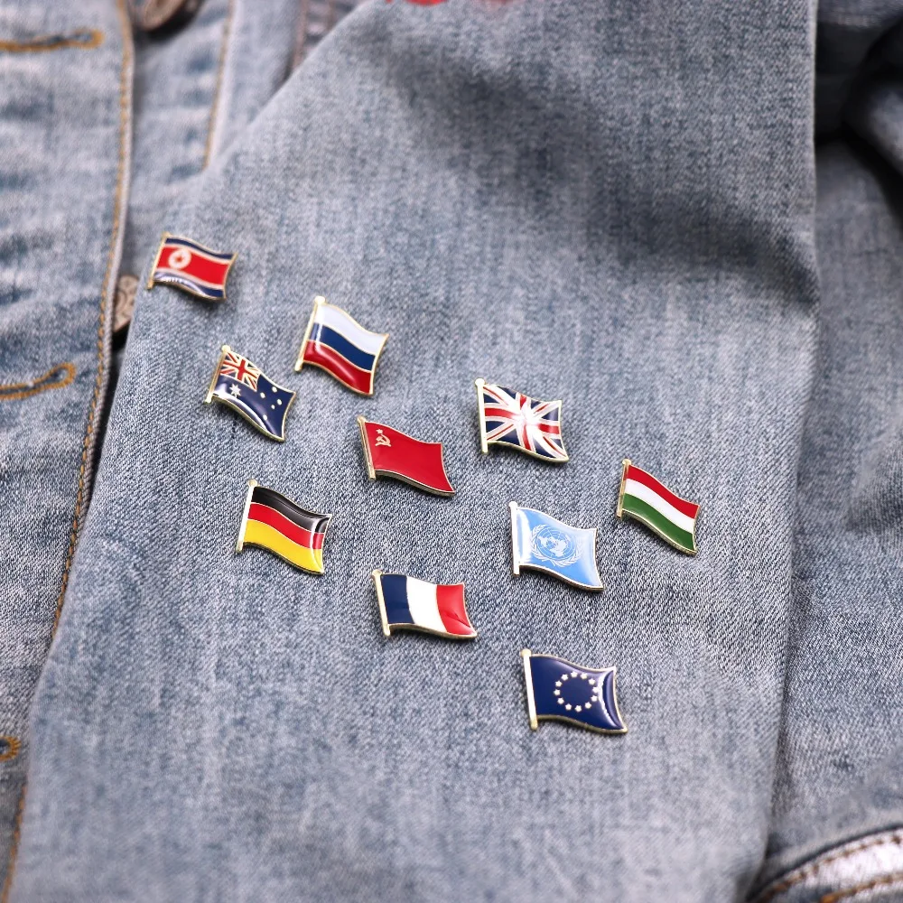 

Wholesale 300+ Countries Flag Laple Pin Badge Pin For You Choose