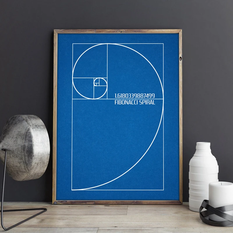 Fibonacci-pintura en lienzo de - Interior Design Studio reseña y precio