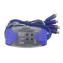 Universal Car Stereo Audio Speaker Converter  Wire to 4 RCA Hi/Lo Audio Line Level  Adaptor High/Low