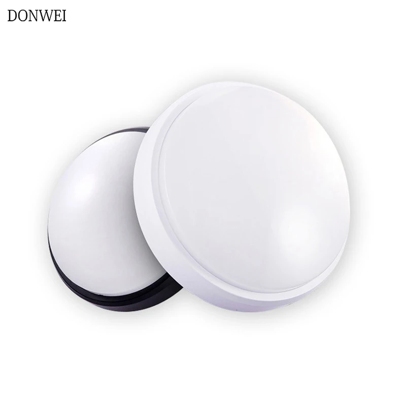 

DONWEI 12W 15W Waterproof IP65 LED Porch Lights Surface Mounted Outdoor Wall Light Round Oval Bathroom Bedroom Indoor Lighting