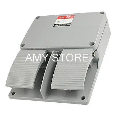 EN(YDT1)-15 Gray Metal Case Double Action Momentary Spring Returned Foot Pedal Switch AC 250V 10A  textile welding equipments