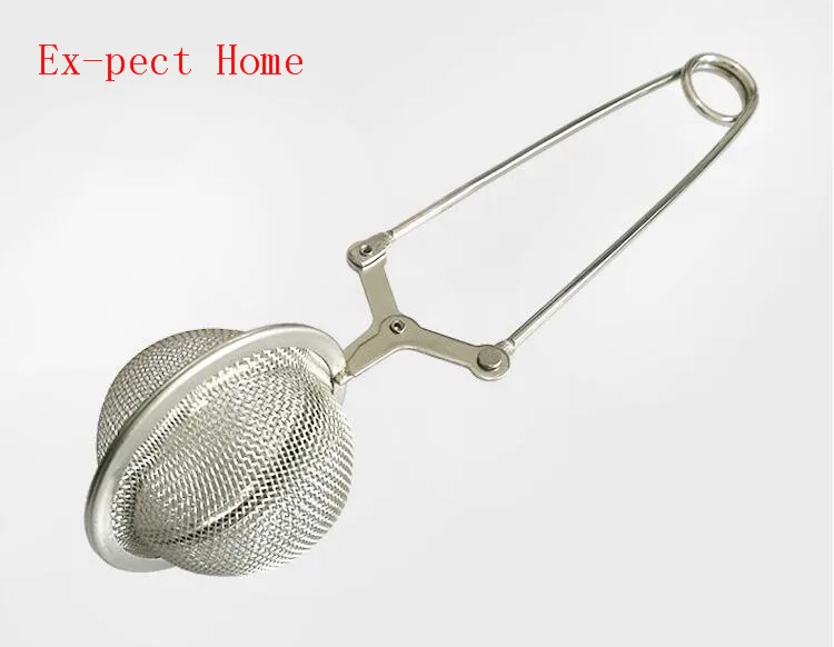 1000pcs/lot 4.5cm Stainless Steel Handle Tea Infuser Tea Sticks Sphere Mesh Tea Strainer Tea Balls