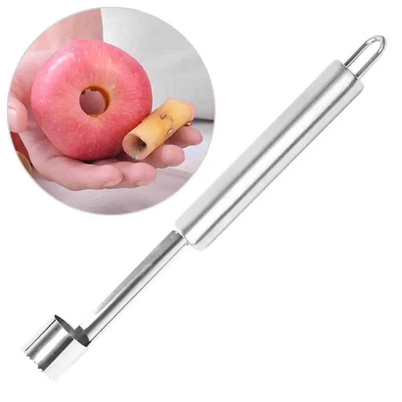 Stainless Steel Apple Corer Fruit Seed Core Remover Pear Apple Cherry Corer Seeder Slicer Knife Kitchen Gadgets Fruit Tools