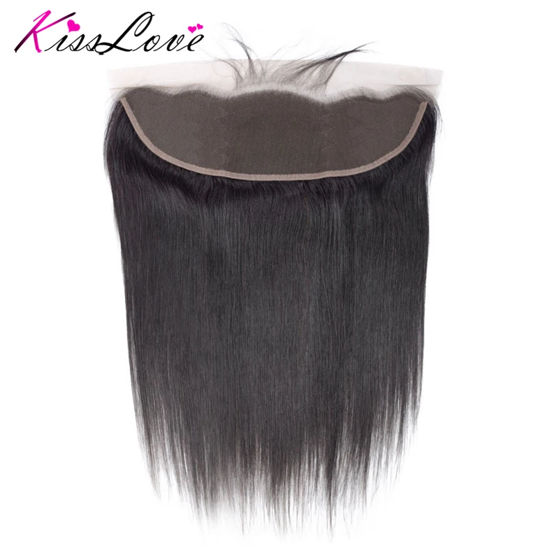 Full Lace Remy Hair-Perruque brésilienne naturelle, cheveux lisses, avec baby-hairs, 13x4, oreille à oreille