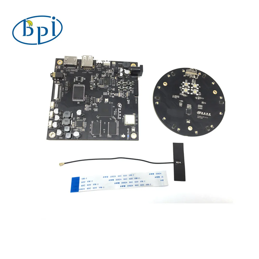 BPI-R18 allwinner placa de circuito oficial com allwinner soc-apenas 3-mic far-field dev kit