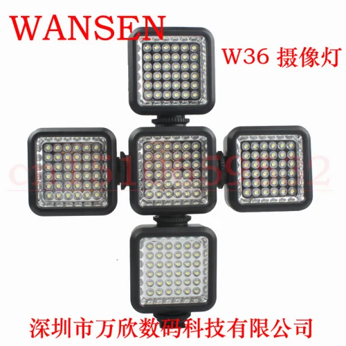 W36 Professional LED Light DV video light W-36 for DSLR Cameras 5d25 5D3 60D 10D 20D 30D 40D D3100 D3200 D5300