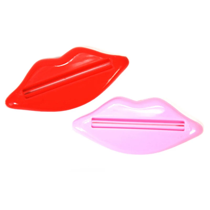 6Pcs Top Sale Sexy Hot Lip Kiss Bathroom Tube Dispenser Toothpaste Cream Squeezer Home Tube Rolling Holder Squeezer