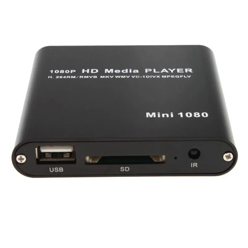 HD 1080P USB External HDD Player With SD MMC U Disk Support MKV AVI HDMI-compatible Media Video Player IR Remote Blu-ray Player