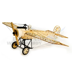 Laser Cut Balsa Wood Airplane Model Fokker-E Aircraft Wood Craft Construction Kit DIY 3D Wooden Puzzle Toy for Self-Assembly