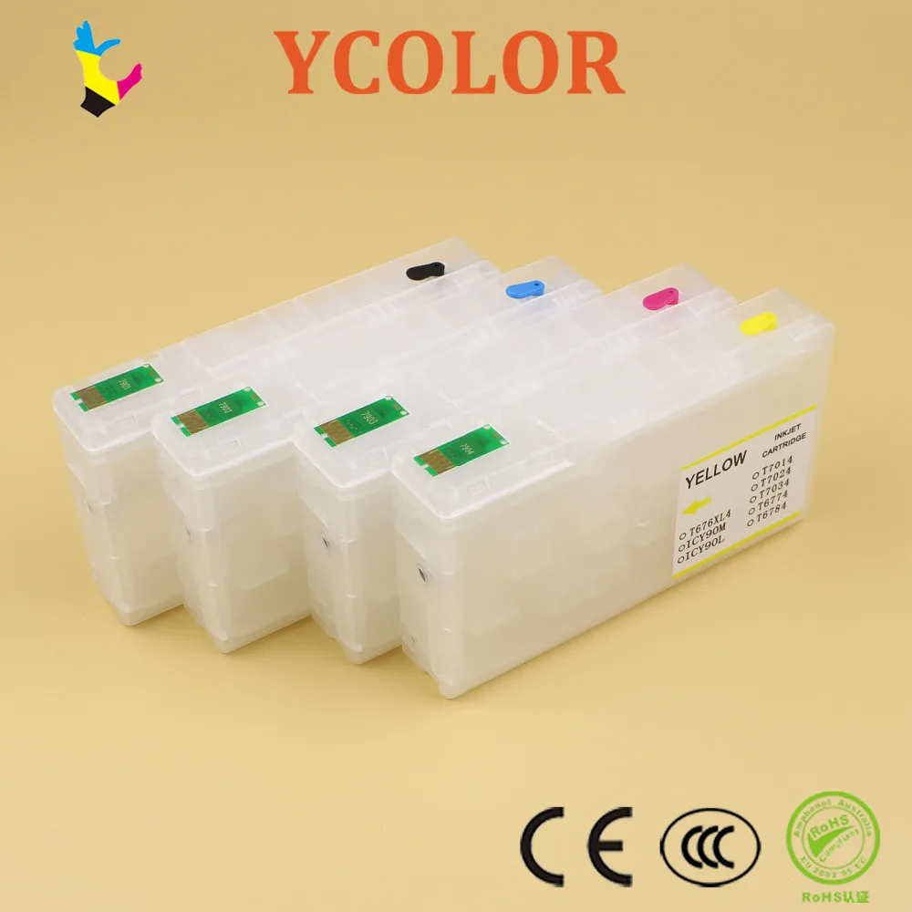 DGYCJLFP 90ml IC90 Empty refill cartridge with ARC permanent chip for Epson PX-B750F PX-B700 printer