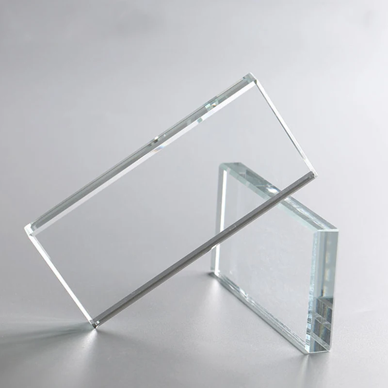 Rectangle-shaped Eyelash Glue Glass Holder False Eyelash Stand False Eyelash Extension Crystal Glass Glue Pallet Accessories