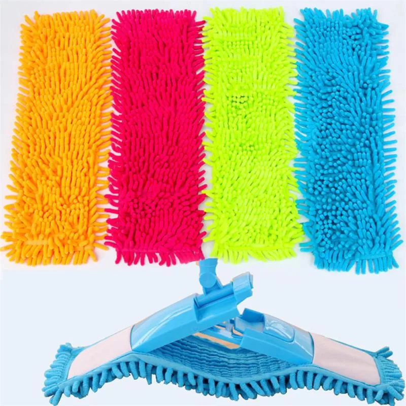 Home Cleaning Pad Chenille Household Dust Mop Head Replacement Microfiber Replace Rectangle Mop Heads drop shipping