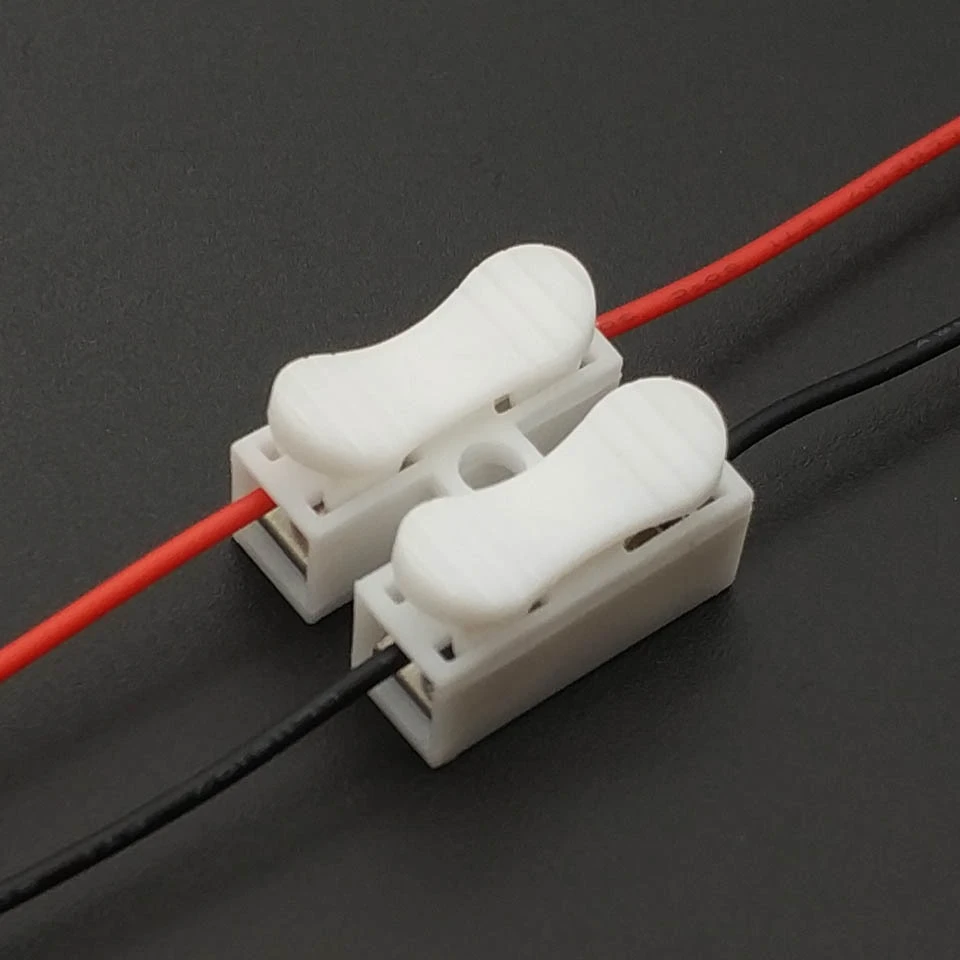 2p G7 Spring Wire Quick Connector Splice With No Welding No Screws Cable Clamp Terminal 2 Way Easy Fit Led Strip CH-2