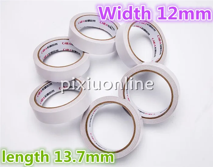 1pc DS189 White Double Sides Tape Width 12mm Lengthen Double Faced Adhesive Sticky Tape Sell at a Loss Free Shipping Russia