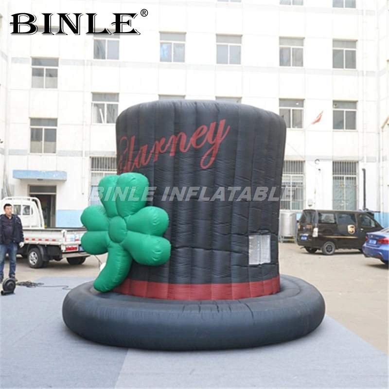 거대한 검은색 풍선 모자 할로윈 장식 마술사 모자 카니발 퍼레이드 야외 광고 장식용 모형