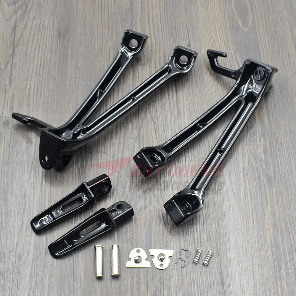 Motorcycle Footrest Set Rear Foot Pegs Bracket Mount For Suzuki GSXR600 GSXR750 2006 2007 GSXR 600 750 K6 K7