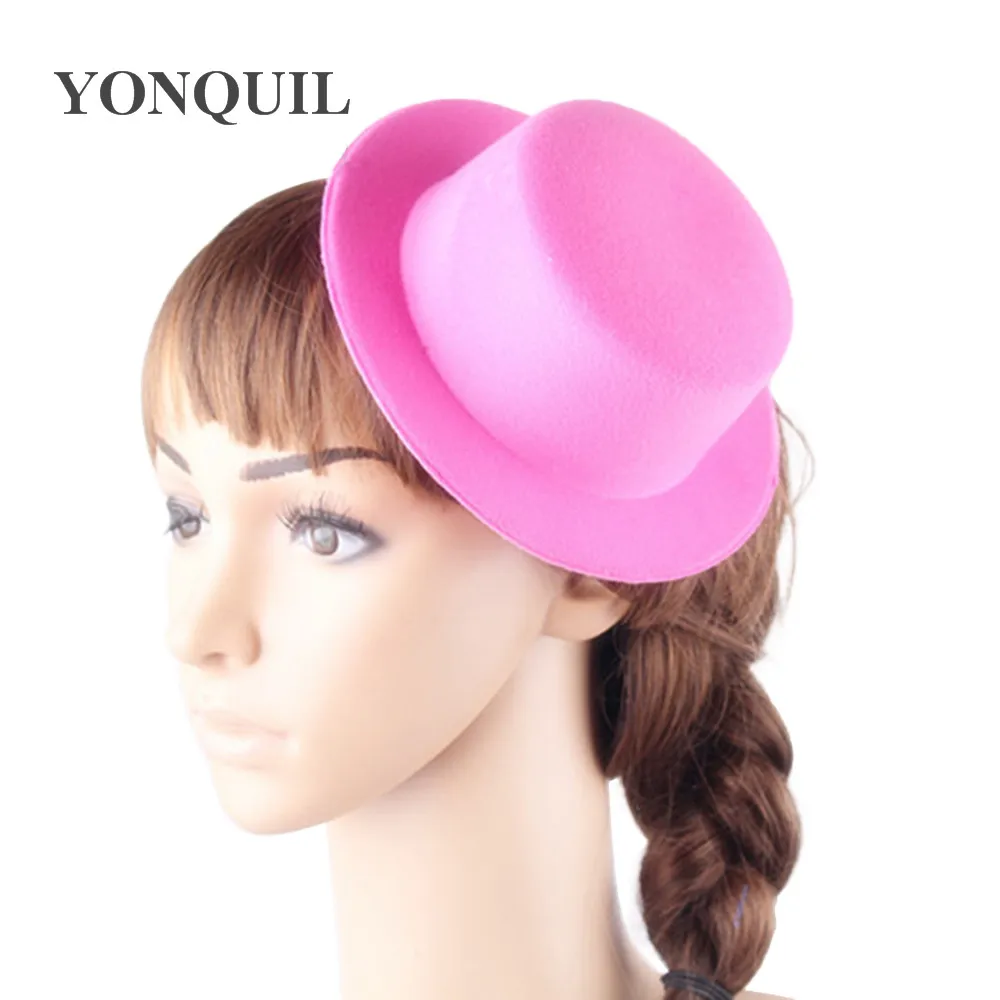 Women 17CM Mini Top Hat Children Fascinator Hats EVA Boy Girl Wedding Hen Party Festival Dance Hat DIY Craft Hat Base 1PCS/LOT