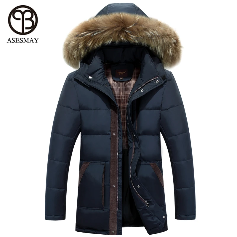 Asesmay 2021 Fashion Men Winter Jackets Men Coat Winter Men\'s Down Parka Male Brand-clothing Duck Down Jacket Winter