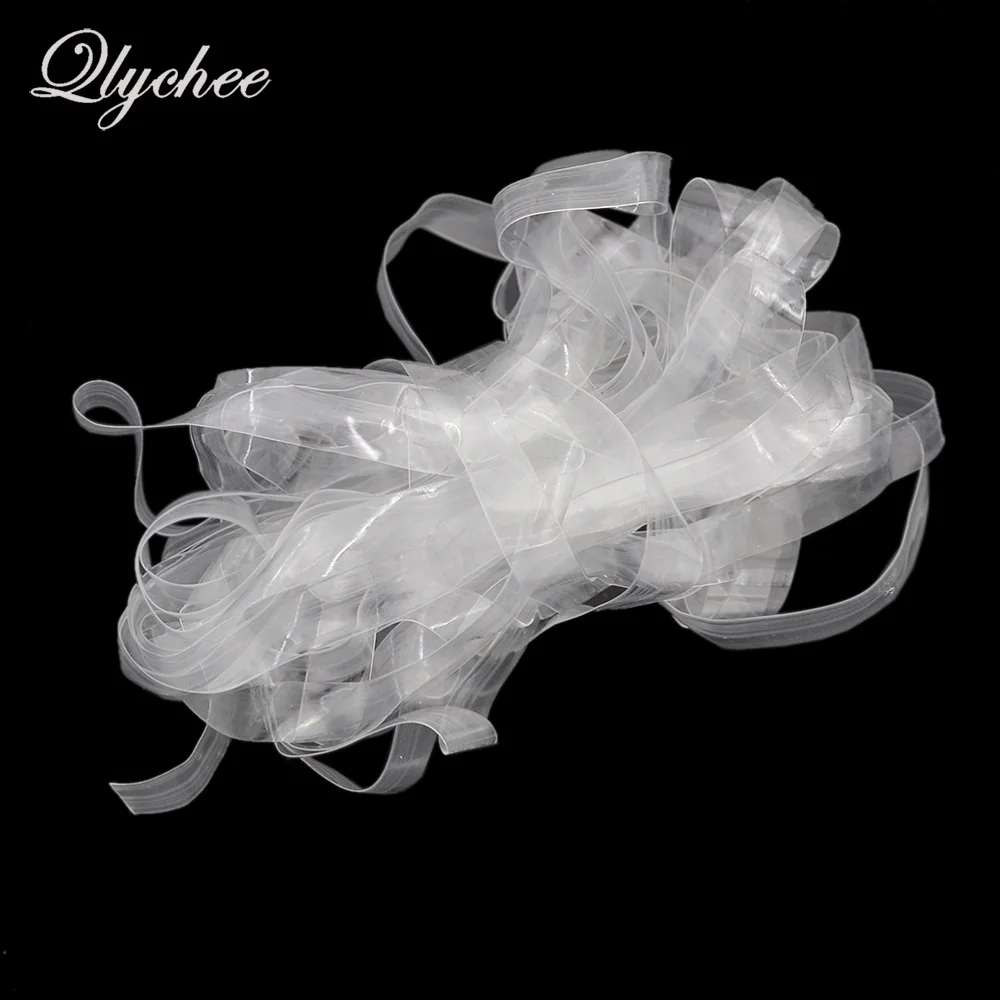 5 Yards Transparent Clear Elastic TPU Latex Strap Tape For Women Garment Bra Strap DIY Making Accessories