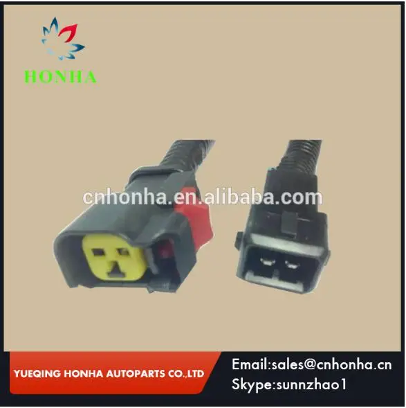 2 pin male and female connector USCAR/EV6  to EV1 wire harness loom