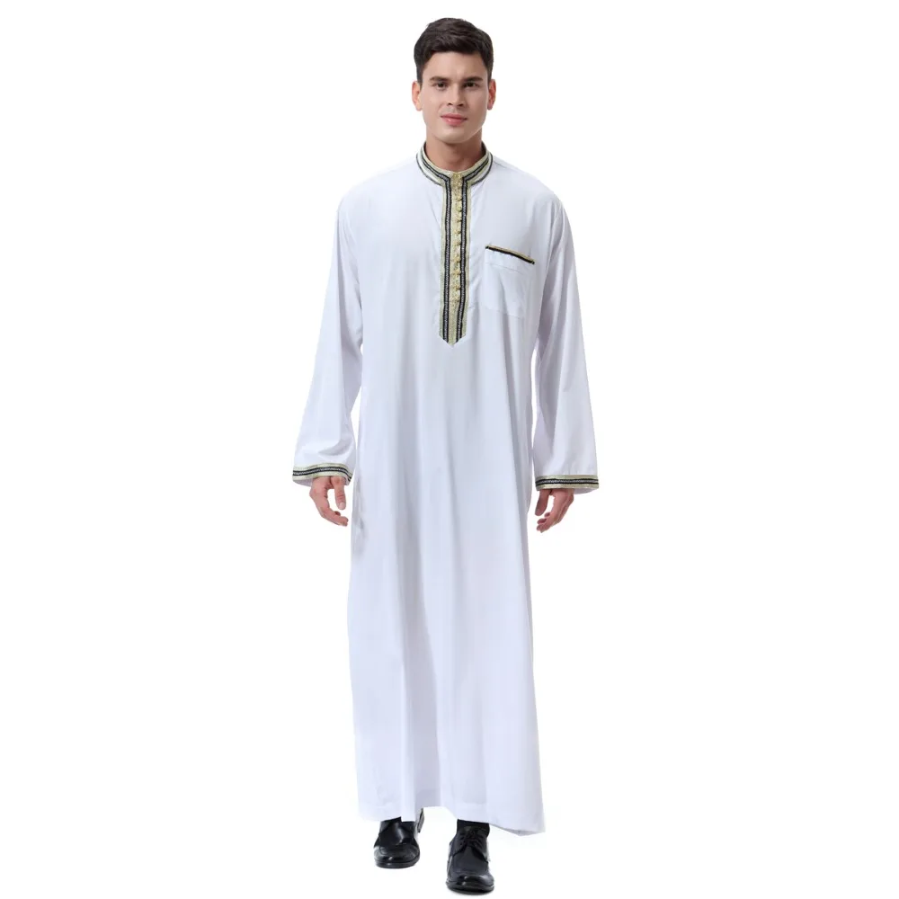 Muslim Arab Abaya Jilbab Moslem Pants Islamic Men Thobe Thawb Caftan Suit Robes Worship Service Middle East Ramadan