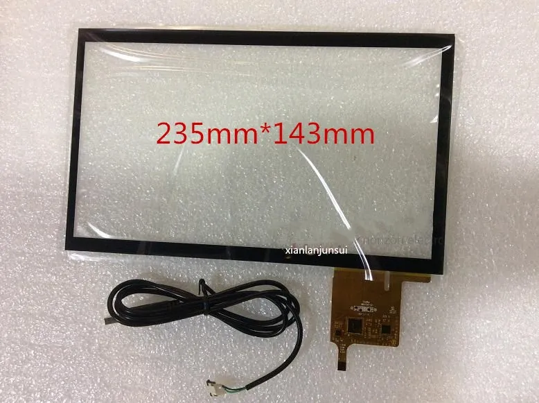 

10.1 inch 16:9 1366 * 768 and 1024 * 600 10-point capacitive touch LCD panel free drive Win7 Win8 Win10 LINUX universal