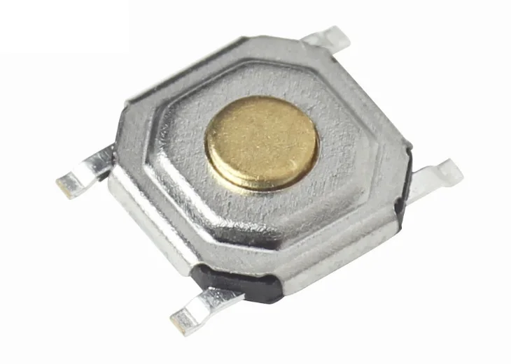 Tape & Reel Miniature Tact Switch 4x4x1.7 mm ( 5.2x5.2x1.7) SMT Horizontal Vertical Surface Mount Reflow Solder light Push SPST